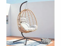 Sillón colgante de resina y acero LIMA^Concept-Usine Outlet