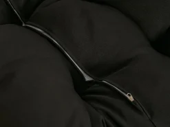 Sillón colgante de resina trenzada - Natural claro con cojín negro - ZALO de^MYLIA Discount