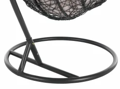 Vente-unique Sillón colgante de resina trenzada - Antracita - CAMPLI de MYLIA Gris antracita Hot