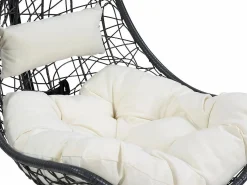 MYLIA Sillón Colgante|Sillón colgante de resina trenzada antracita - OROSI