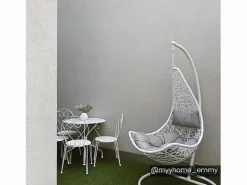 MYLIA Sillón Colgante|Sillón colgante de resina trenzada antracita - OROSI