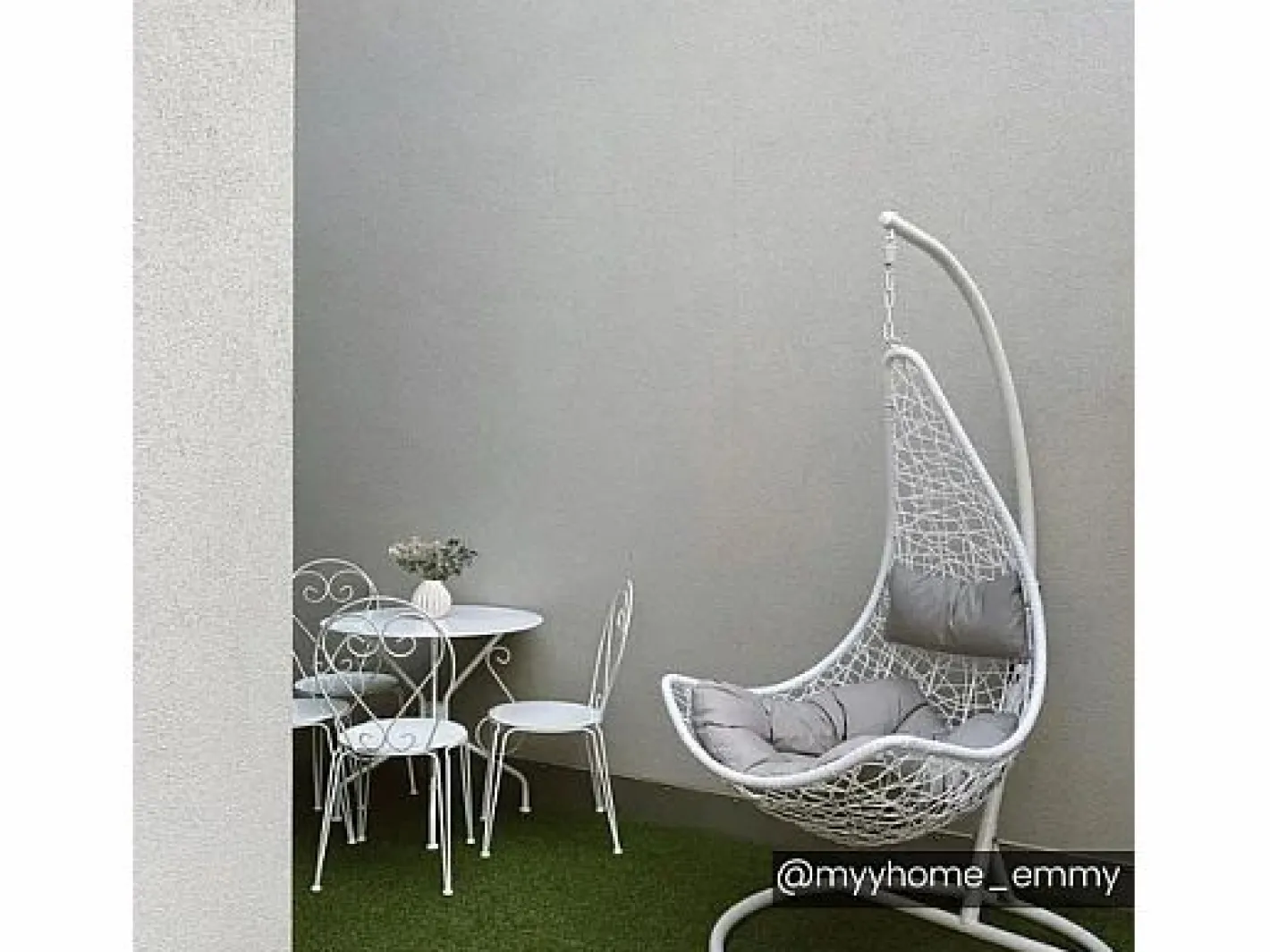 MYLIA Sillón Colgante|Sillón colgante de resina trenzada antracita - OROSI