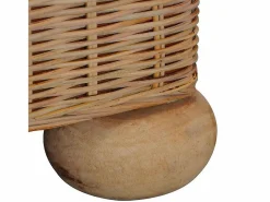 vidaxl Sillón con cojines ratán natural Marru00f3n Sale