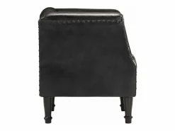 Clicnbuy Sillón De Piel|Sillón con diseño de cubo cuero de cabra auténtico