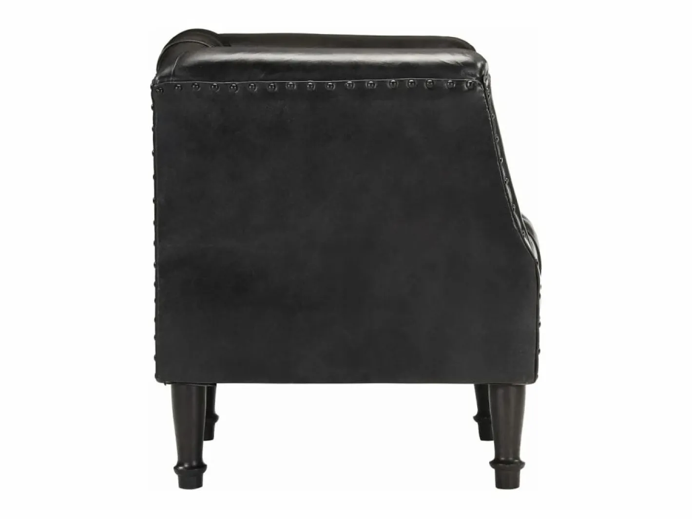 Clicnbuy Sillón De Piel|Sillón con diseño de cubo cuero de cabra auténtico