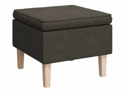 Sillón con patas mecedoras y taburete de tela oscuro^vidaxl Discount