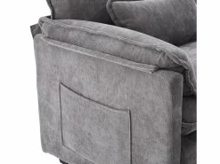 Sillón con reposapiés con almacenamiento y cojín - Tela de chenilla -^Hauss Spole Sale