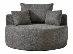 Hauss Spole Sillón Estilo Cabriolet|Sillón con soporte lumbar y reposacabezas, tapizado en tela de chenilla .