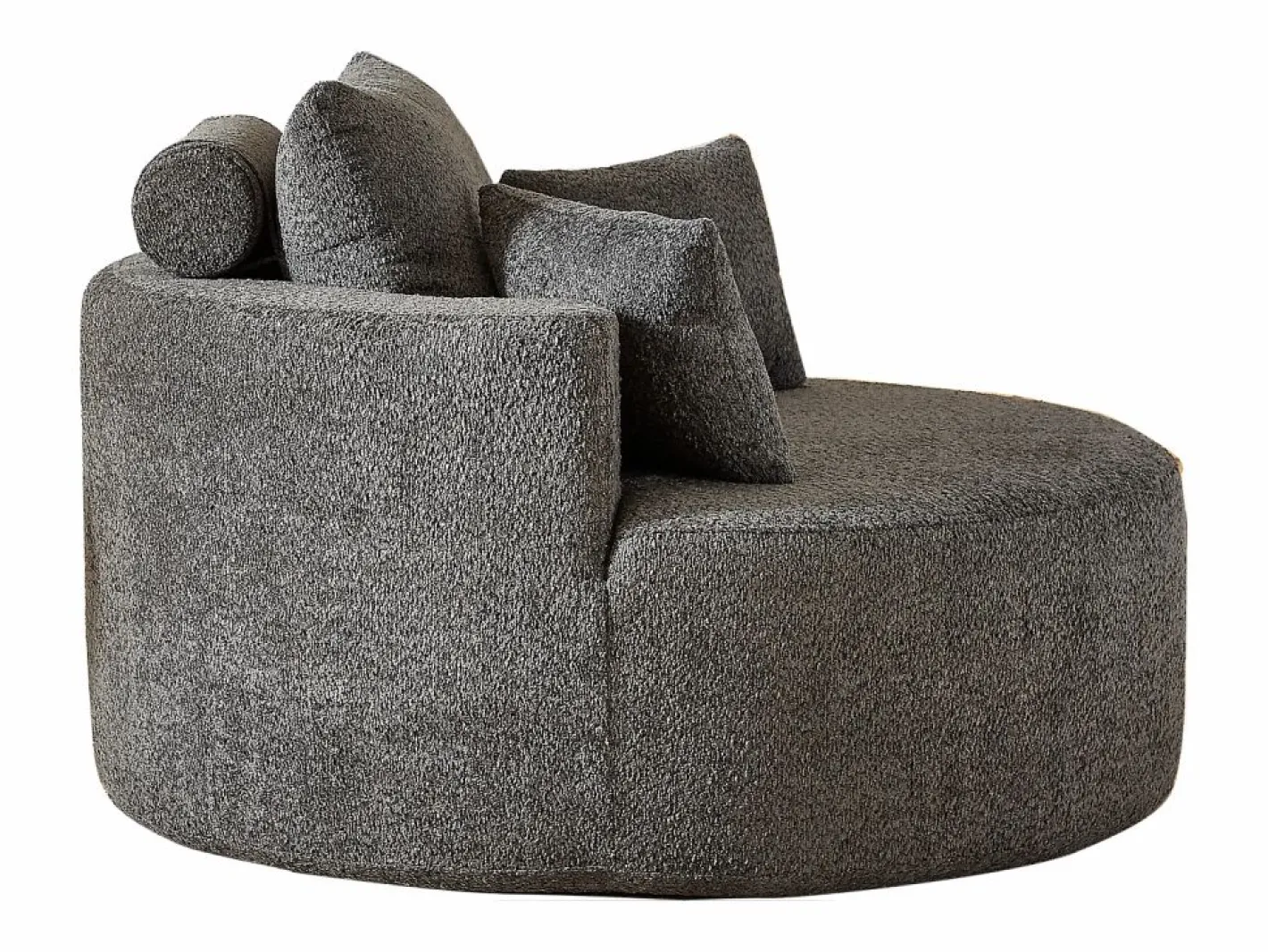 Hauss Spole Sillón Estilo Cabriolet|Sillón con soporte lumbar y reposacabezas, tapizado en tela de chenilla .