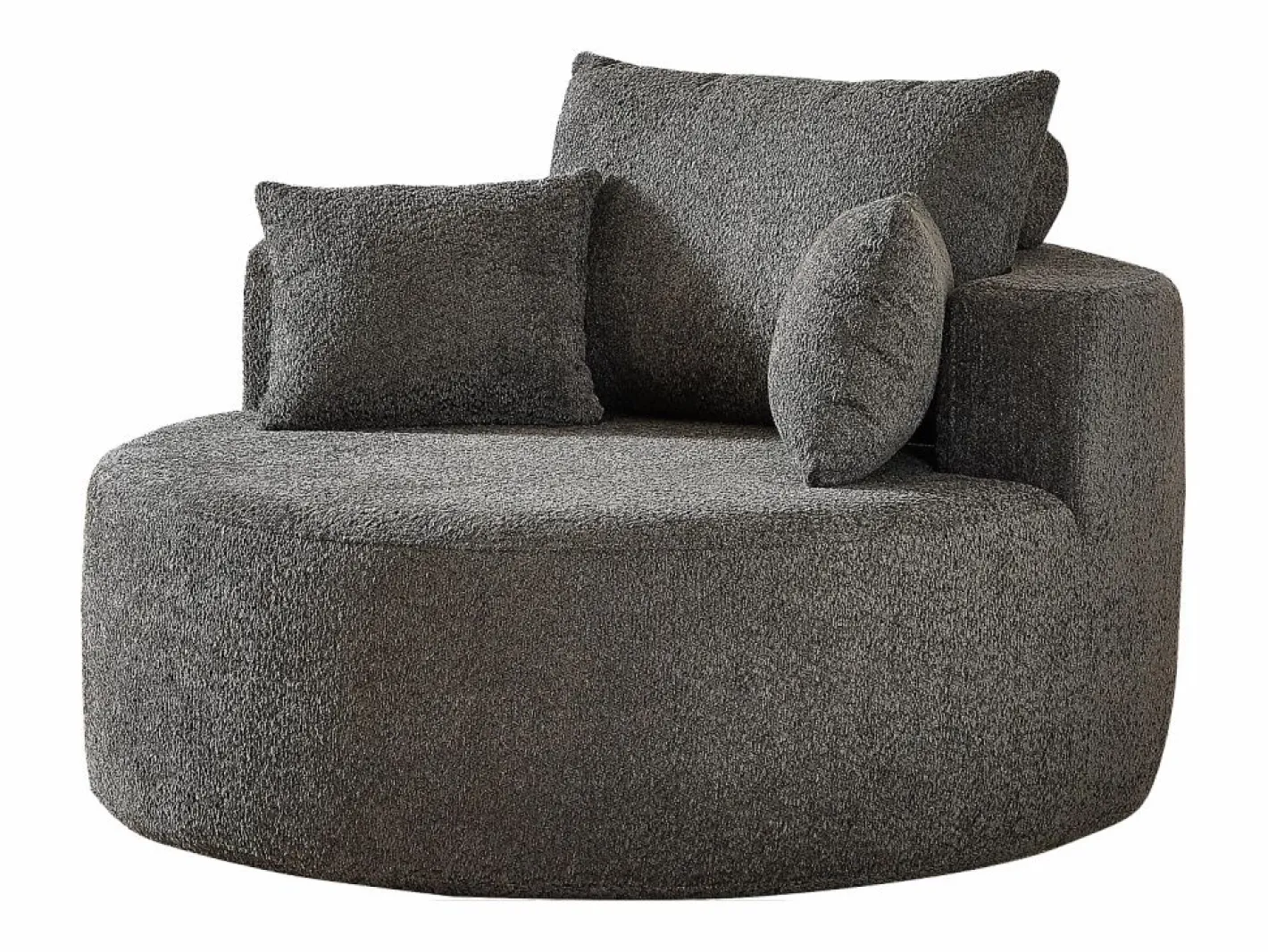 Hauss Spole Sillón Estilo Cabriolet|Sillón con soporte lumbar y reposacabezas, tapizado en tela de chenilla .