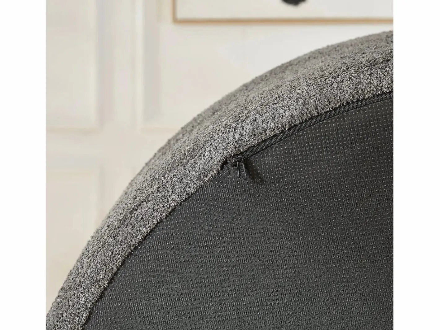 Hauss Spole Sillón Estilo Cabriolet|Sillón con soporte lumbar y reposacabezas, tapizado en tela de chenilla .