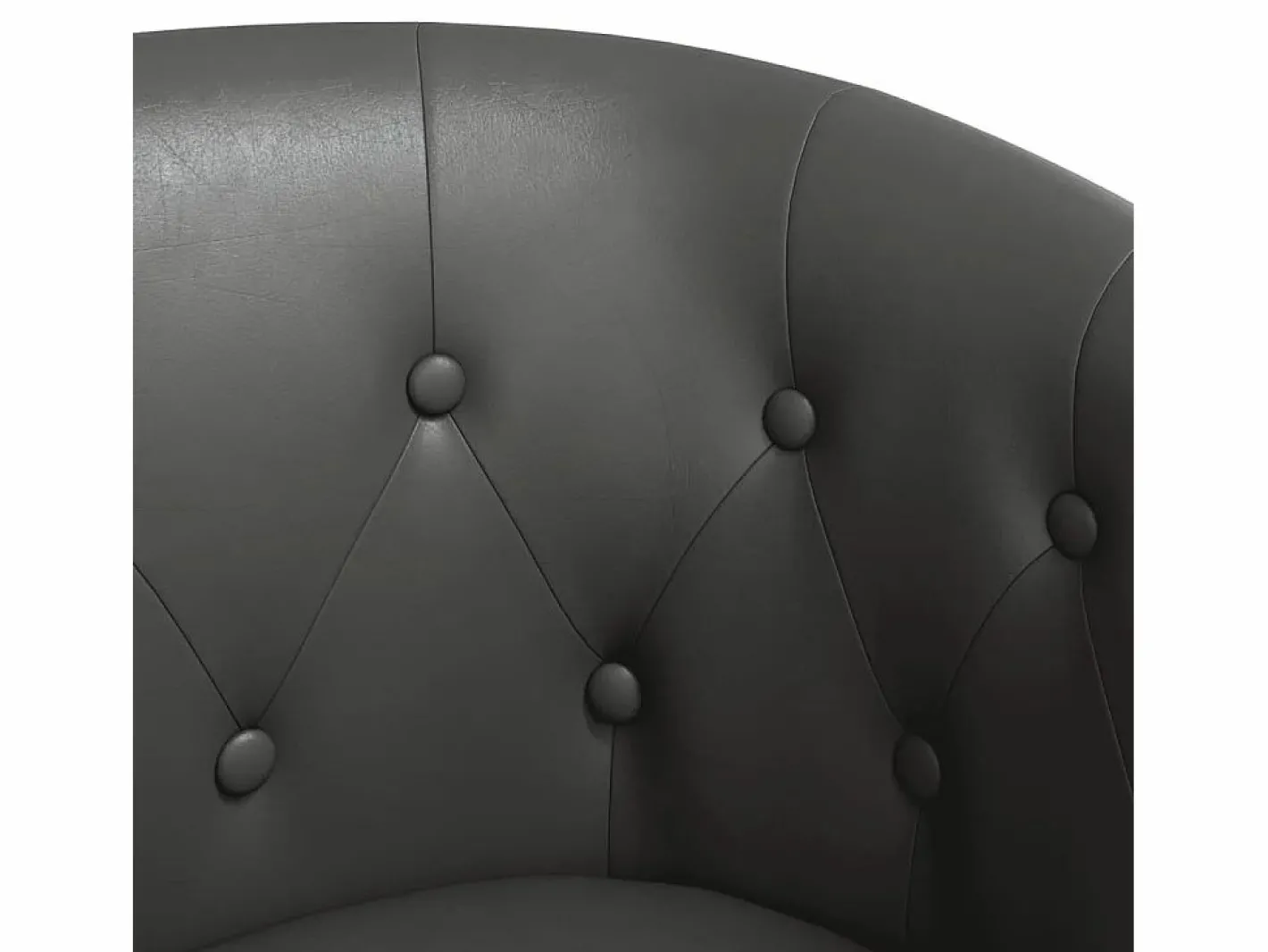 Clicnbuy Sillón Estilo Cabriolet|Sillón con taburete cuero sintético