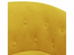 Sillón con taburete terciopelo^Clicnbuy Outlet
