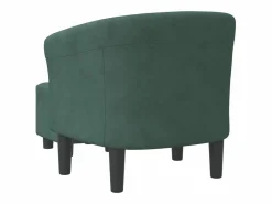 vidaxl Sillón Estilo Cabriolet|Sillón con taburete terciopelo oscuro