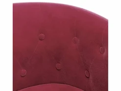 Sillón con taburete terciopelo tinto^vidaxl Sale