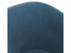 Clicnbuy Sillón Estilo Cabriolet|Sillón con taburete terciopelo oscuro