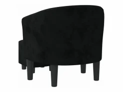 Sillón con taburete terciopelo^vidaxl Best