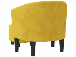 Sillón con taburete terciopelo ES39028^ New