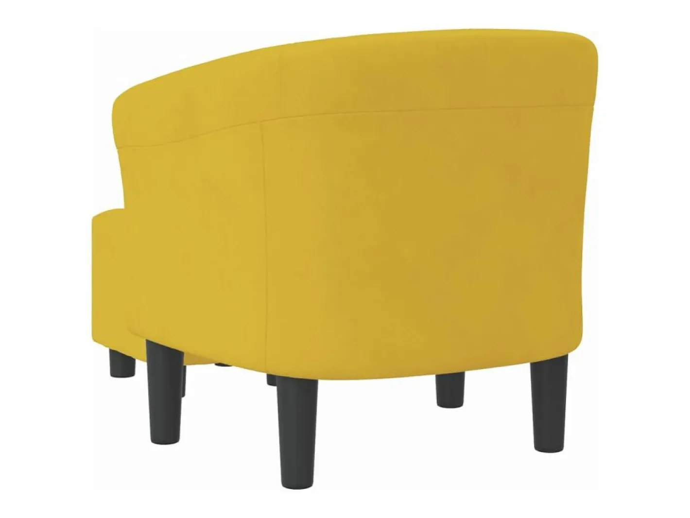 Clicnbuy Sillón Estilo Cabriolet|Sillón con taburete terciopelo
