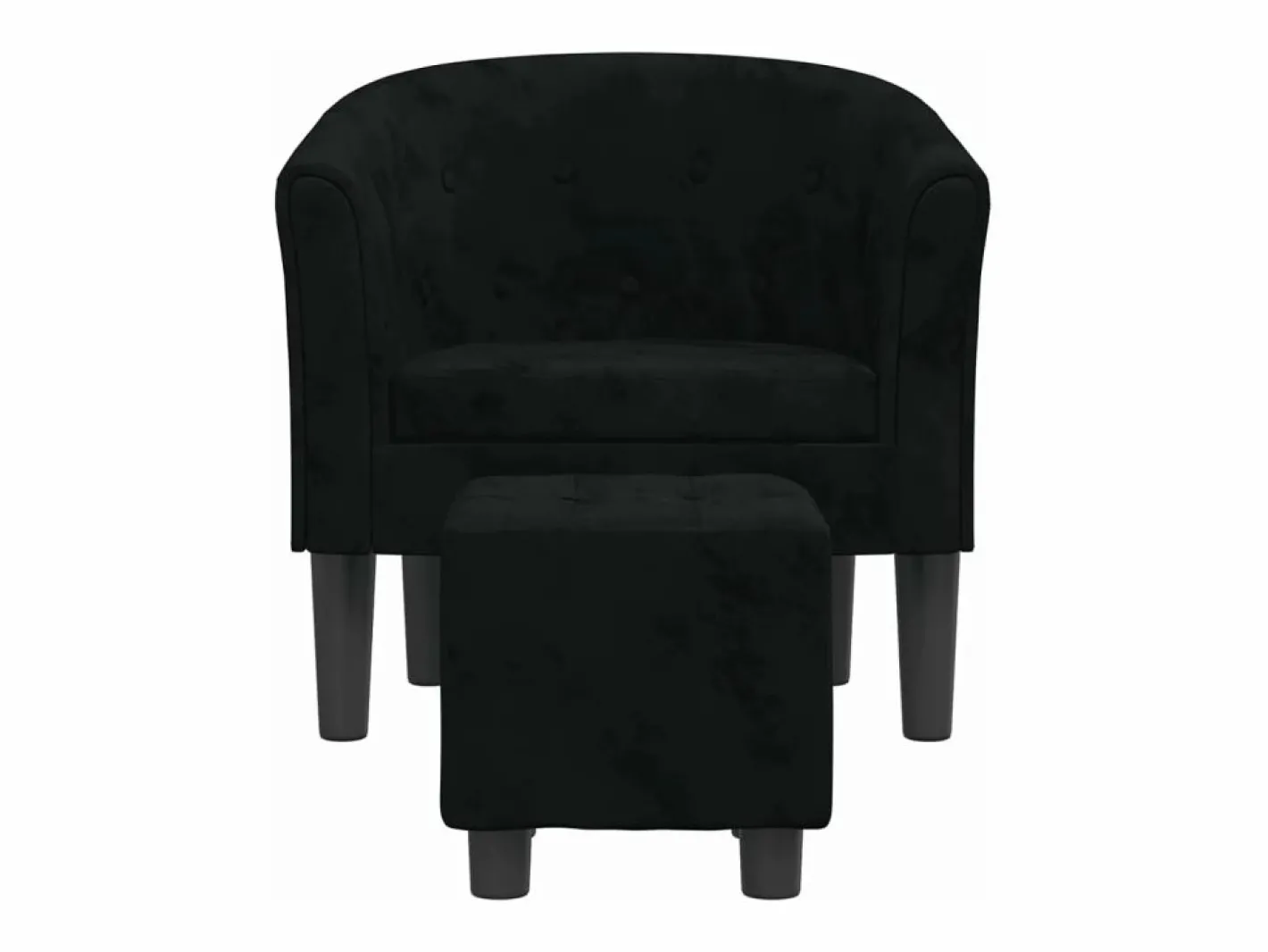 Sillón con taburete terciopelo^Clicnbuy Hot