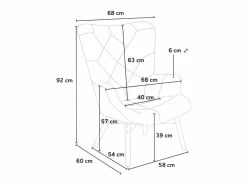 Sillón concha butaca diseño moderno terciopelo patas doradas Calicis -^AHD Sale