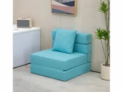 Sillón Cama|Sillón convertible 2 en 1 con función cama, espuma, (70x70x61cm)