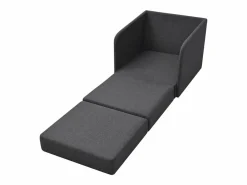 Sillón convertible en cama tela oscuro ES93263^ Clearance
