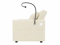 Sillón convertible en pana - Sofá individual con mesa auxiliar y puertos USB/Tipo C^Hauss Spole Online