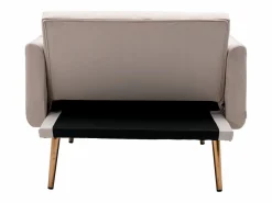 Hauss Spole Sillón Cama|Sillón convertible en terciopelo con respaldo regulable en 3 posiciones 165x90x77cm