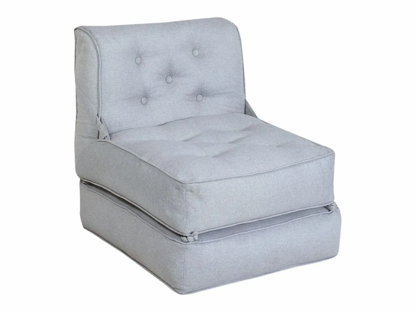 Vente-unique Sillón Cama|Sillón convertible tipo butaca en tejido con reposapiés ZONIRA