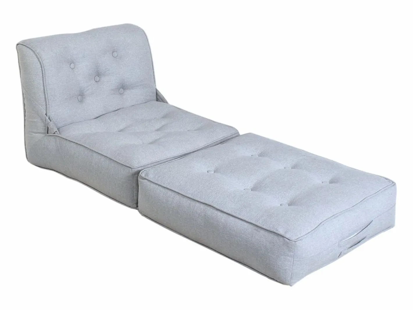Vente-unique Sillón Cama|Sillón convertible tipo butaca en tejido con reposapiés ZONIRA
