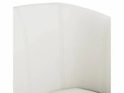 Clicnbuy Sillón cuero sintético Blanco