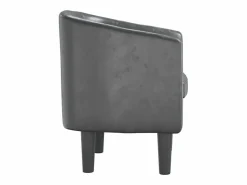 vidaxl Sillón cuero sintético Gris Best