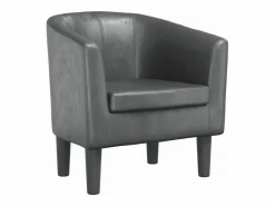 Clicnbuy Sillón Estilo Cabriolet|Sillón cuero sintético