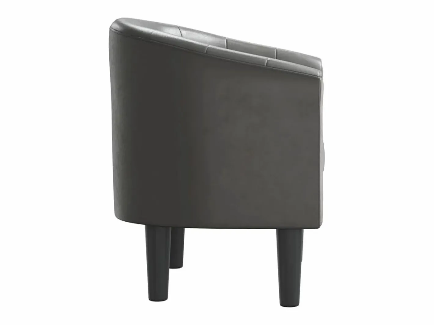 vidaxl Sillón cuero sintético Gris