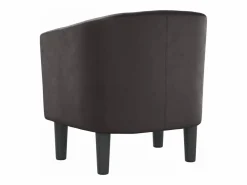 Clicnbuy Sillón Estilo Cabriolet|Sillón cuero sintético marrón