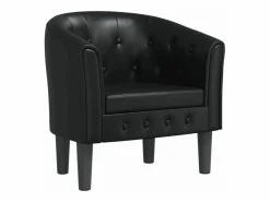 vidaxl Sillón Estilo Cabriolet|Sillón cuero sintético