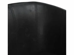 Clicnbuy Sillón cuero sintético Negro Discount