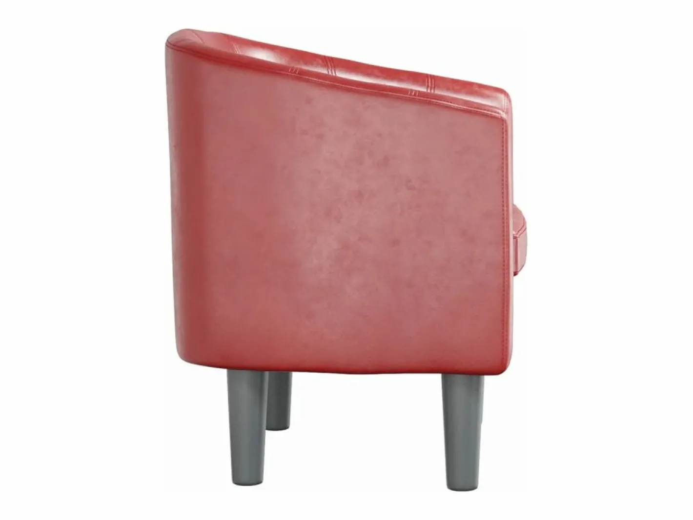 Clicnbuy Sillón cuero sintético tinto Rojo Discount
