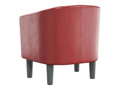 vidaxl Sillón Estilo Cabriolet|Sillón cuero sintético tinto
