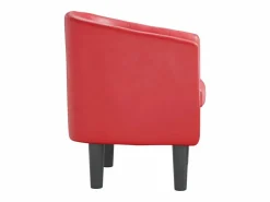 vidaxl Sillón cuero sintético Rojo Discount