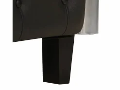 vidaxl Sillón de aviador de cuero auténtico Negro Best