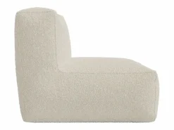 Vente-unique Sillón de cocina en tela bouclé color estilo contemporáneo NOUMARA Blanco roto Sale