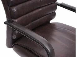 Sillón de conferencia -H31, piel sintética marrón^MCW Discount