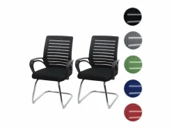 MCW Sillón de conferencia -K51 (juego de 2), Negro Discount