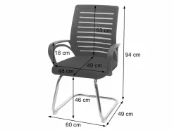 MCW Silla Conferencia|Sillón de conferencia -K51 (juego de 2),