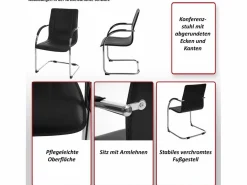 MCW Silla Conferencia|Sillón de conferencia Perm (juego de 2),