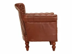 vidaxl Sillón de cuero auténtico de cabra marrón Marru00f3n Hot