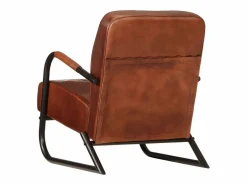 Sillón de cuero auténtico marrón^vidaxl Hot