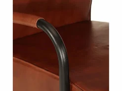Sillón de cuero auténtico marrón^vidaxl Hot